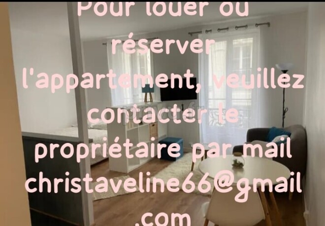 Location d'1 studio meublé